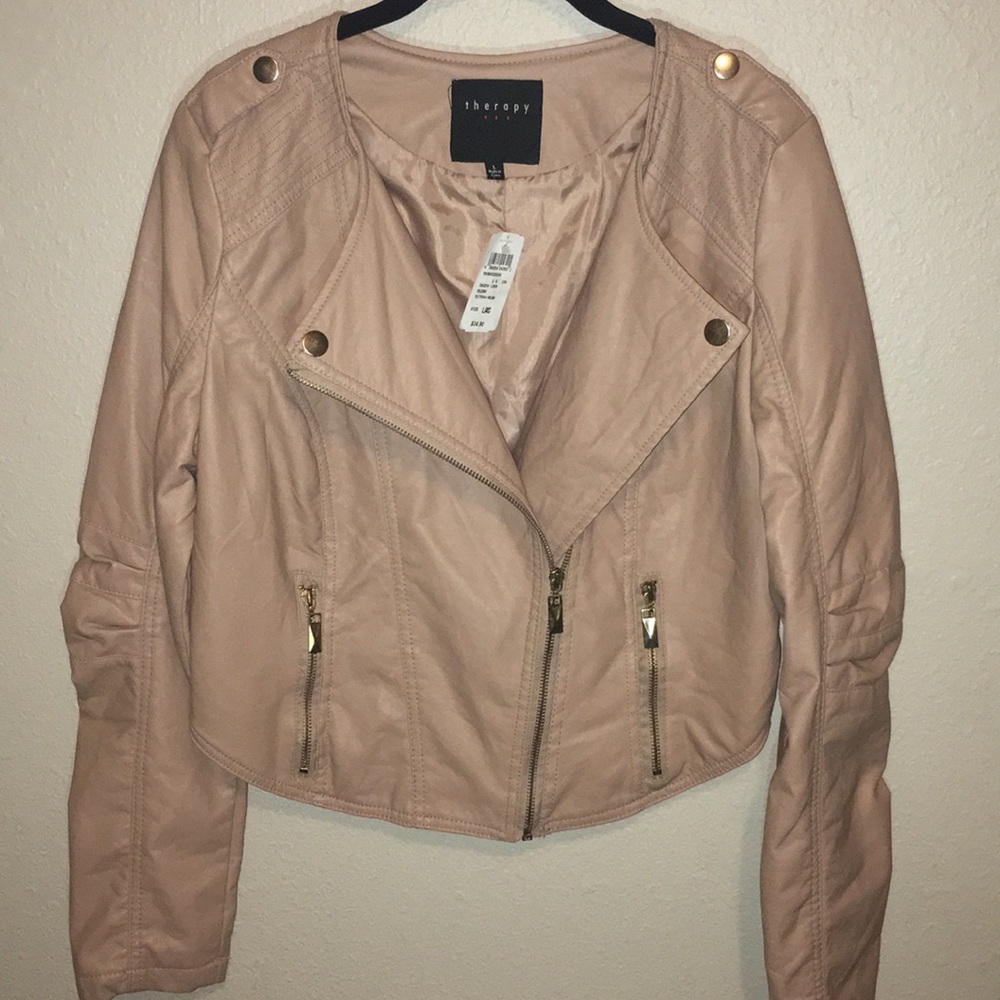 Therapy Blush Leather Jacket
